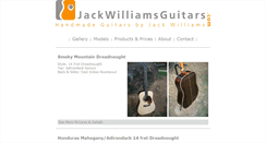 Desktop Screenshot of jackwilliamsguitars.com