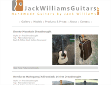 Tablet Screenshot of jackwilliamsguitars.com
